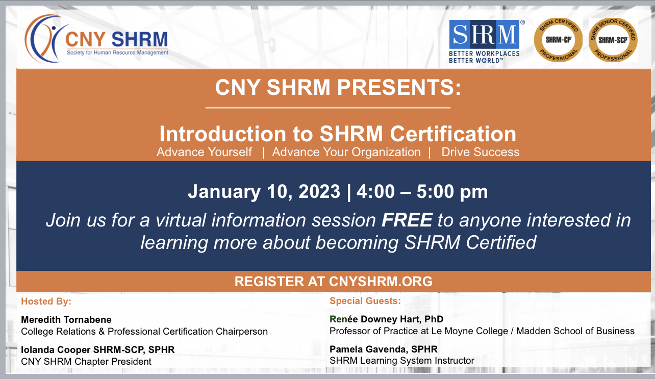 Introduction to SHRM Certification